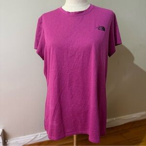 The North Face Women's Active Fit Short Sleeve Tee T-shirt Magenta L EUC Gorp